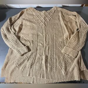 Olivia Sky Tan Knit Sweater